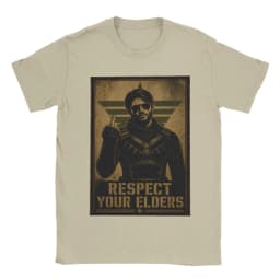 Respect Your Elders Soldier Boy T Shirts Men's 100% Cotton Funny T-Shirts Round Neck The Boys Tee Shirt Short Sleeve Tops