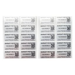 100pcs Silver security Seal Tamper-proof VOID sticker Variable serial number two-dimensional code label 30X15mm