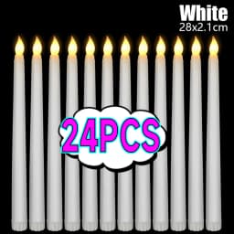 3D Taper Long-pole Candles Lights LED Flameless Pointed Candle Light Battery Electronic Tealight Wedding Christmas Party Decor