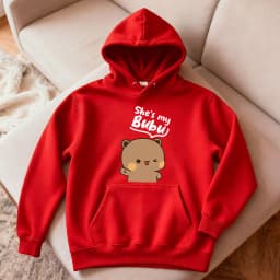 Bubu Dudu Bear Couple Hoodies Matching His and Hers Outfit Casual Cute Couple Outfits Fall Winter Men Women Daily Life Apparel