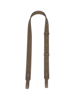 Adjustable No-Button Detachable Single Shoulder Strap Leather Bag Strap for Evelyn Basket Renovation Double-Layered Leather C...