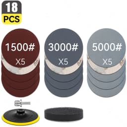 Sand Paper Sanding Discs Hook And Loop Adhesive Sandpaper For Car Headlight Restoration Polishing Sander Polisher Backing Pad