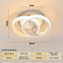 Nordic Modern Minimalist Corridor LED Ceiling Light Home Lighting Decor Corridor Balcony Entrance Lighting Lamps for Living Room
