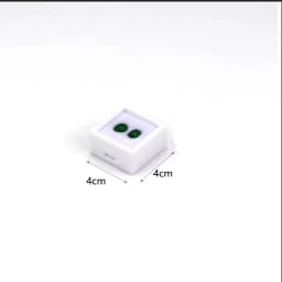 70Pcs Transparent Gemstone Display Box Ring Face with Bare Gemstone Plastic Transparent Diamond Display Box 3x3cm 4x4cm