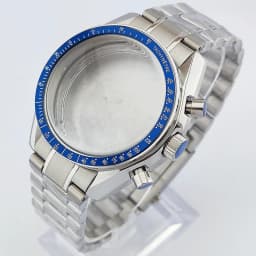 40MM Watch Case Set VK63 Movement Case Sapphire Glass Waterproof Case Luxury Men's Watch Case Fits 32.5mm Dial Case