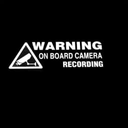 1 piece of car camera video warning sticker, suitable for trucks, car body decoration decals, auto accessories