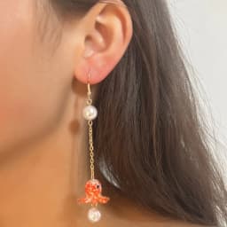 Cute Octopus Earrings Creative Glass Octopus Long Drop Earrings Unqiue Marine Series Design Earrings Wholesale Custom Packaging