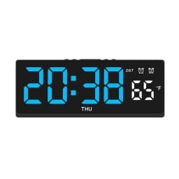 Creative Number Clock Color Nightlight Temperature Calendar Alarm Clock LED Large Number Electronic Clock Backlight Home Decor