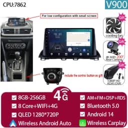 For Mazda 3 Axela 2014 - 2019 Mazda CX-4 CX4 2016 -2018 Car Radio Android Auto GPS Navigation Multimedia Video Player No DVD