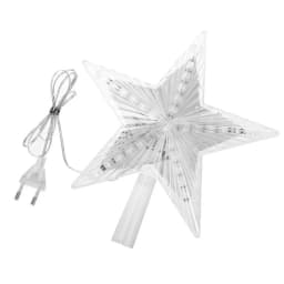 220V EU Plug Christmas Tree Top Star Fairy String Lights LED Christmas Star Garland Light for Wedding Party Garden Holiday Decor