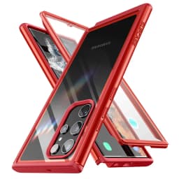 SUPCASE For Samsung Galaxy S22 Ultra Case 6.8 inch (2022) UB Edge Pro Slim Frame Clear Back Case with Built-in Screen Protector