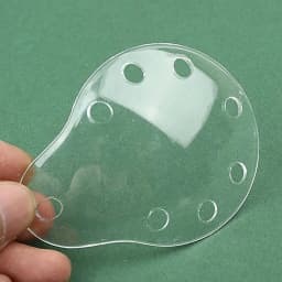 Hot Sale Eye Protection Eye Shield Breathable Single Eye Shield Porous Plastic Transparent Eye Shield Ophthalmic Oval Eye Shield