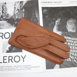 New High-Quality Men's Deerskin Gloves Thin Single Leather Unlined Touch Screen Leather Driving Gloves