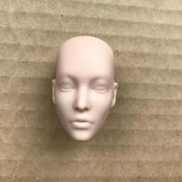 MENGF FR Color Bald Doll Heads Small Defectives With Black Dots Doll Heads Japan White Pink Beige Hungarian Latin Skin Doll Part