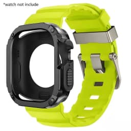 Silicone Strap+TPU PC Case For Apple Watch Ultra 3 2 1 49mm for iWatch Series 11 10 46mm band for Iwatch 9 8 7 6 5 4 45mm 44mm