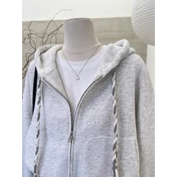 Braided Drawstring Cropped Zip Up Women's Hoodies Solid Color Long Sleeve Sweatshirt Spring Autumn Casual Jacket with Pockets