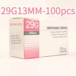 100PCS 25G 30G 32G 33G 34GPainless Needle 4/6/13mm Beauty Ultrafine Piercing Transparent Syringe Injection Glue Clear Tip Cap