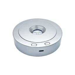 Rotating LED Display Stand with Various Light Modes USB Powered Base Rotating LED Platform for Crystal Glass Art Decors H8WF