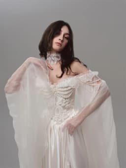 Kyoto Off The Shoulder Customized Off-white Wedding Dresses Side High Split vestidos de noche Chic A-Line robe de mariée 2026