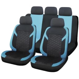 Universal Car Seat Covers Polyester Mesh Fabric Honeycomb Embroidery Seat Covers For Car SUV Vans Truck Accessories Interior