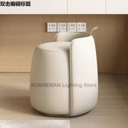 Luxury Minimalist Dressing Stool for Vanity Shoe Changing Living Room Seating & Footrest Versatile Multipurpose Stool