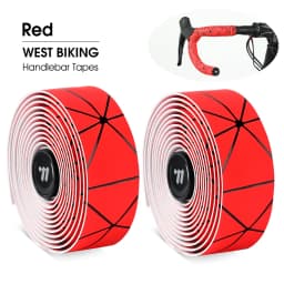 WEST BIKING Bicycle Handlebar Tape Soft EVA PU Bike Bar Tape Professional Cycling Damping Anti-Vibration Wrap With 2 Bar Plugs