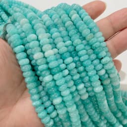High Quality Natural Stone Bead Rondelle Shape Loose Spacer Abacus Quartz Beads For Handmade Jewelry Bracelet Necklace DIY