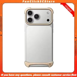 Aluminum ARC PULSE Case for IPhone 18 17 Pro Max Metal Rubber Double-layer Borderless Phone Case Protective Frame Cover