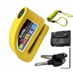 Waterproof Motorcycle Alarm Lock Bike Security Anti-theft Lock Motorbike Mountain Bike Disc Brake Lock + Bag + 1.5m Reminder Rop