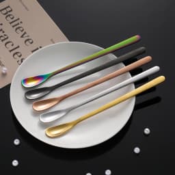 2pcs Stainless Steel Craft Spoon for Extracting Craft Mica Powder Pigment Sequin DIY Resin Casting Molds Jewelry Casting Tools