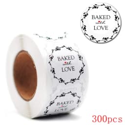 50-500pcs Round White Paper Label Sticker Thank You Sticker Scrapbook 1 Inch Wedding Envelope Seal Handmade Stationery Sticker