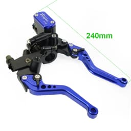 Fireyouracing Drum Brake Cable Clutch Line Master Cylinder Brake Lever Set Universal Red Green Blue for Yamaha Suzuki 22mm
