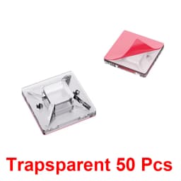 Cable Organizer 50 Pcs Self Adhesive Nylon Removable Base Cord Management Base Mount Zip Tie Mounts For Outdoor Cable Organizer