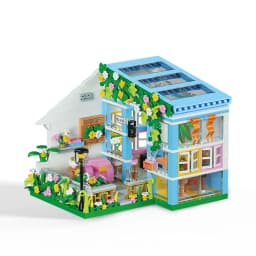 194PCS City Building Blocks Sets Kits Friends House Bedroom Kitchen Model 3 IN 1 Deform Brinquedos Educational Toys for Girls