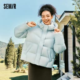 Semir Down Jacket Women Winter 90% Down Loose Raglan Sleeve 2026 New Women's Clothing Coats for Woman