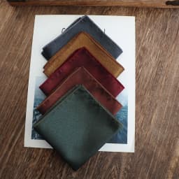 2026 Spring Summer Solid White Pocket Square Mens Polyester Jacquard Green Brown Handkerchief Groom Wedding Shirt Accessories