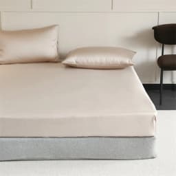 Mulberry Silk Fitted Sheet with Elastic Bands 23 Momme Pure Silk Mattress Covers for Single Double King Queen Bed Luxury Sheets