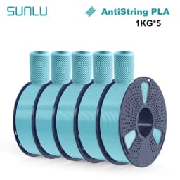 SUNLU 5KG PLA Plus/Clear/AntiString Filament 1.75mm 1kg Spool (2.2lbs) Neatly Wound Filament Fit Most FDM Printer