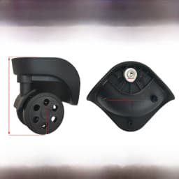 Universal Luggage Wheel Replacement Parts Quiet Universal Spinner Wheels Repair for Suitcase Password Box Shock Absorption