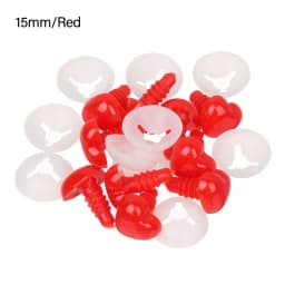 10Pcs Heart Shape Plastic Safety Noses For Crochet Toys Amigurumi Pink/Red/Black Nose Animal for Bear Puppet Dolls Toys DIY