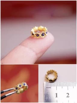 1/12 Doll Mini Jewelry Miniature Food Play Simulation Western Dowry Jewelry/Gems/Bracelets/Rings/Necklaces Doll Accessories