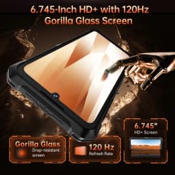 Thin Rugged Smartphone Android 15 Cubot KingKong ES 3, 10200mAh Battery, 16GB RAM(6+10), 256GB ROM, 6.745-Inch 120Hz Screen, NFC