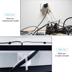 160pcs Zip Tie Mounts Self-Adhesive Backing Cable Organizer Management Clips Wall Anchors for Secure Wire Holding Light fixation
