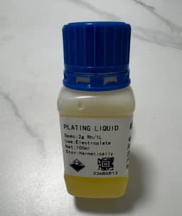 100ml 14K/18K/24K Imported Platinum Rhodium Soak Plating Solution Jewelry Bath Plating Electroplating Liquid for Jewelry DIY