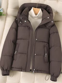 Women's Winter Cotton Jacket 2026 New down Cotton Coat Thickened Large Size Short Hooded Warm Popular Cotton Padded Coat