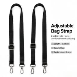 Adjustable Replacement Detachable Belt for Women Men Messenger Bags Handle Handbag Belt Fashion Black Nylon Shoulder Bag Strap