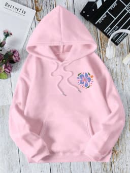 You Are Enough Beautiful Flowers Pattern Women Hoodie Trendy Multicolor Hoodies Casual Streetwear Harajuku Fleece Soft Hoody