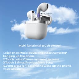 True Wireless Bluetooth 5.49 Earphones with a 72 Hour Battery Life, Semi In Ear Bluetooth Earphones for Christmas and Birthday