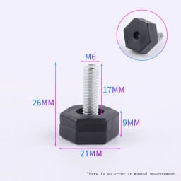 M6 M8 M10 Adjustable Leveling Chair Leg Feet Furniture Mat Screw-in Base Sofa Bed Cabinet Table Floor Protector Anti-slip Pad