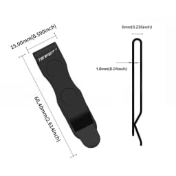 TONIFE Multipurpose Clip Mountable Attachable Pocket Clip for Belt Holster for Smartphones Hip Clip Stainless Steel Adhesive